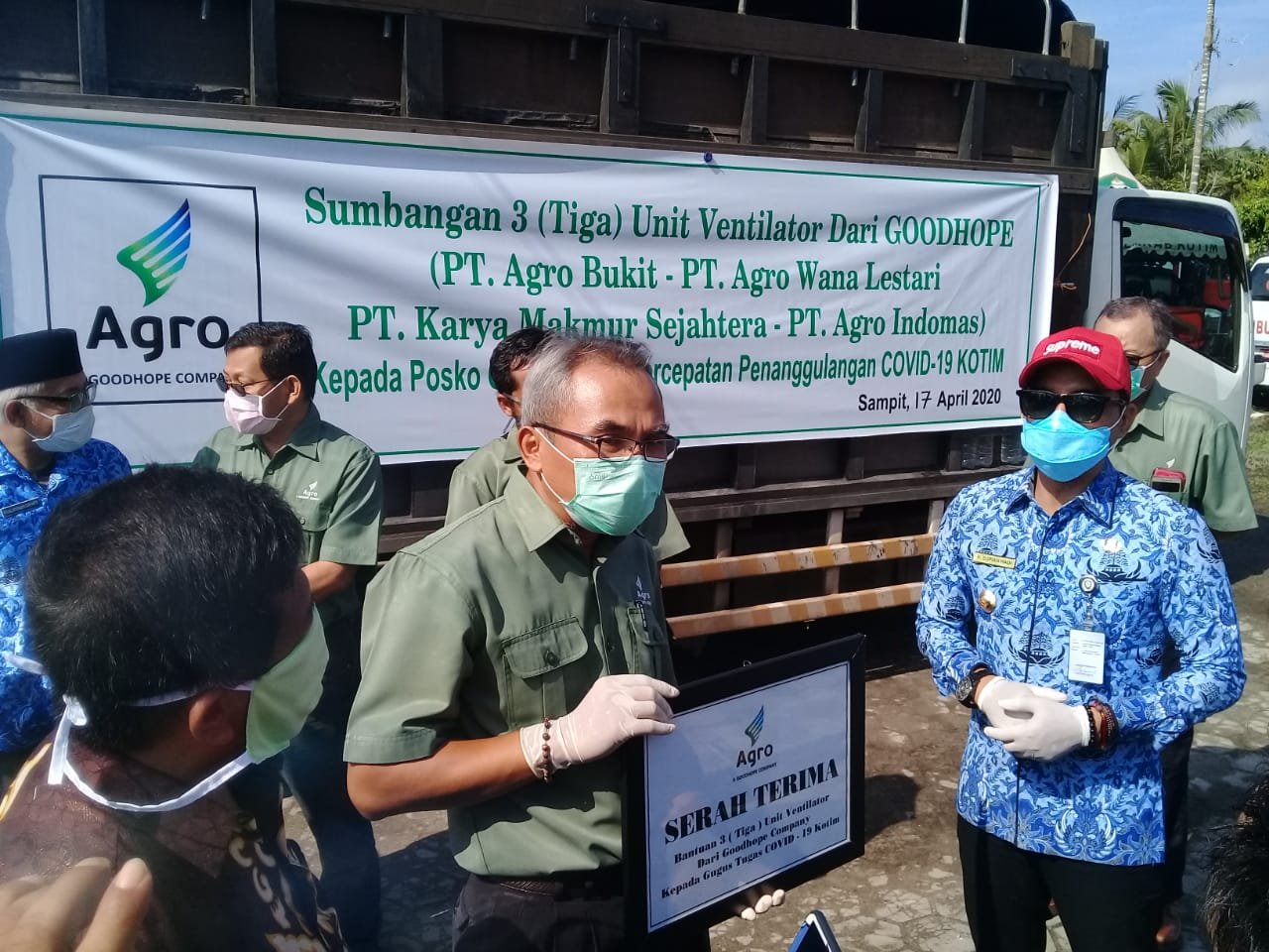 Perusahaan Sawit Goodhope Donasikan 5 Unit Ventilator ke Rumah Sakit di Kalteng dan Nabire
