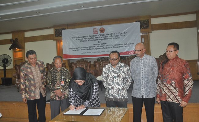 Cegah Kebakaran, Minamas Gandeng Universitas Jambi