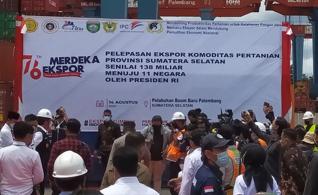 Dalam Merdeka Ekspor, Sumsel Turut Ekspor Produk Kelapa Sawit Senilai Rp 57,8 Milyar