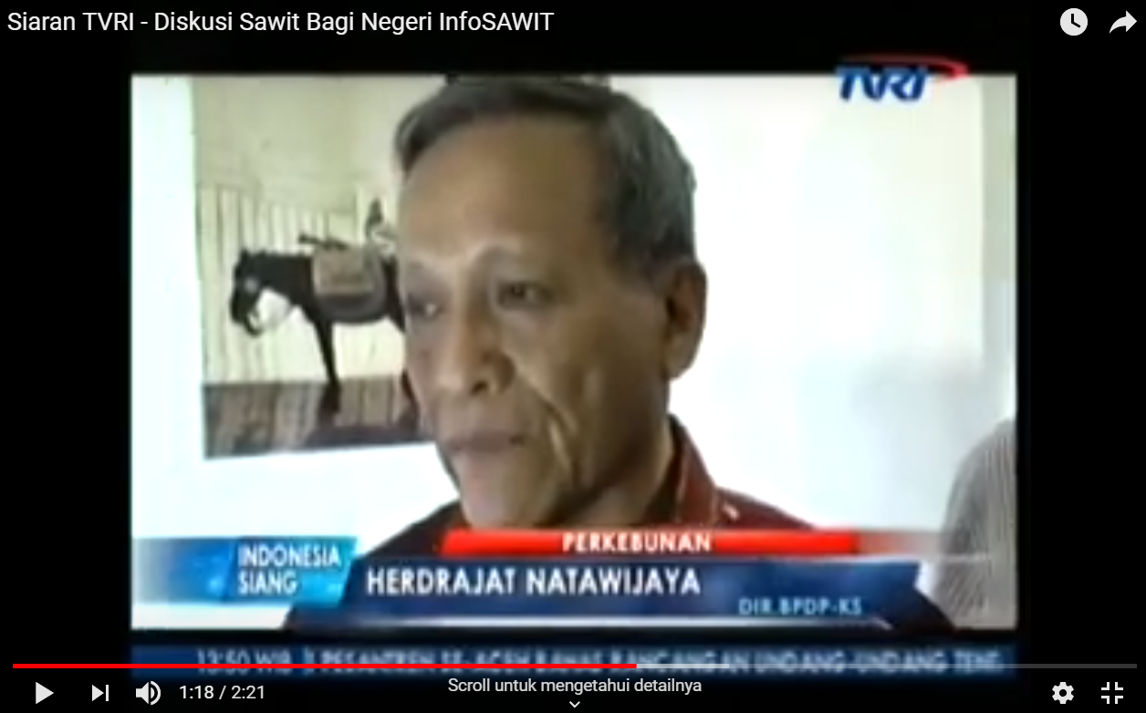 Siaran TVRI - Diskusi Sawit Bagi Negeri InfoSAWIT