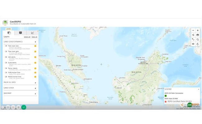 RSPO Peroleh Restu Tampilkan Peta Konsesi Sawit Malaysia