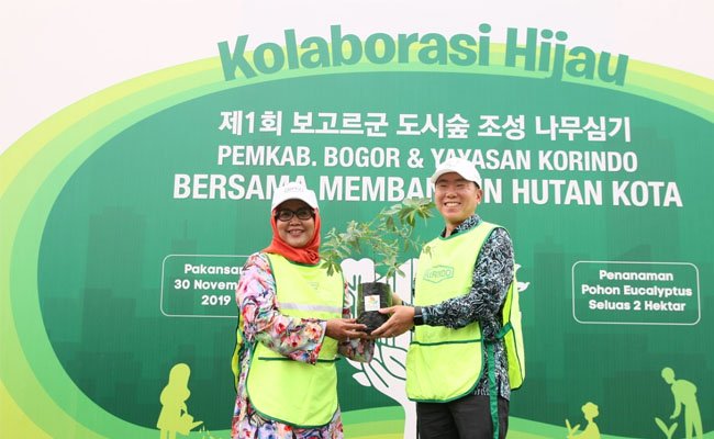 Yayasan Korindo dan Pemkab Bogor Bangun Hutan Kota