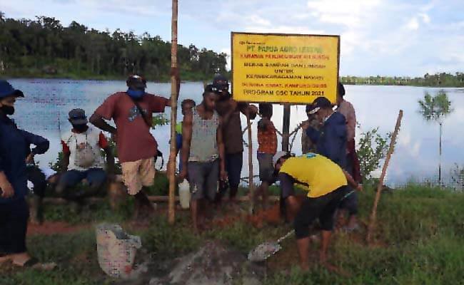 Perusahaan Sawit PT PAL Ajak Warga Perbatasan Papua Lestarikan Sungai