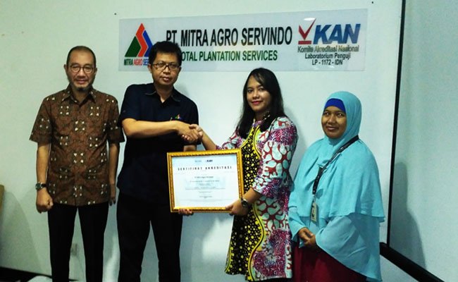 Laboratorium Uji  PT Mitra Agro Servindo Terakreditasi KAN