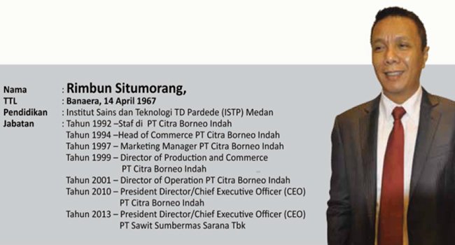 Rimbun Situmorang : MEMBANGUN SAWIT BERKELANJUTAN