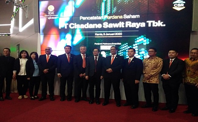 Dari Lantai Bursa Cisadane Sawit Raya Raup Dana Rp 51,25 miliar