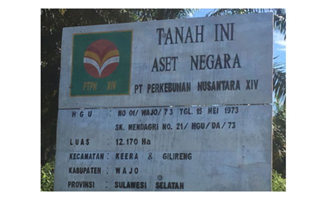PTPN XIV Diduga Berusaha di Lahan Ilegal