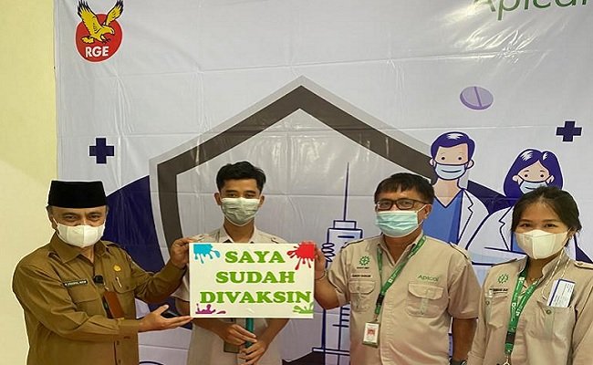 Apical Gelar Vaksinasi Gotong Royong Perdana di Dumai