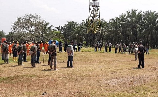 KSP Agro Group Gelar Simulasi Cegah Karhutla Bersama Stakeholder di Binjai Hulu