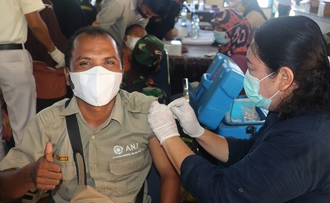 Perusahaan Sawit ANJAS Kembali Gelar Vaksinasi Booster