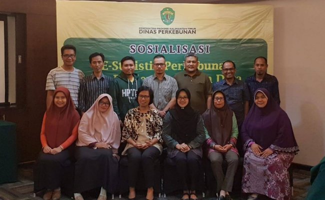 Disbun Kaltim Lakukan Sinkronisasi Data Statistik Perkebunan Tahun 2019