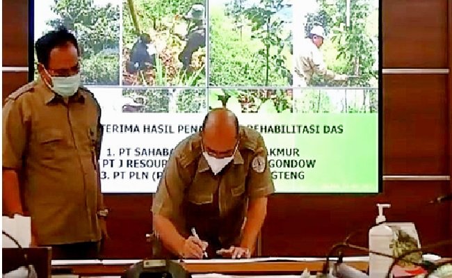 SMM Serahkan Hasil Rehabilitasi DAS Seluas 4 ha, Dengan Tingkat Keberhasilan 80%