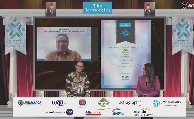 Astra Agro Sabet Penghargaan Indonesia Best Corporate Secretary 2021