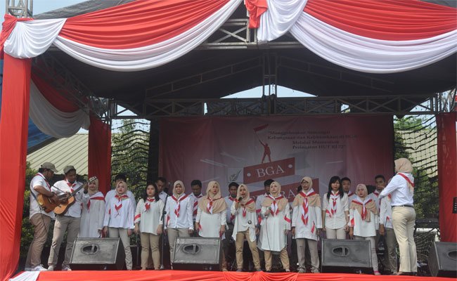 BGA Group Adakan Lomba Unik Sambut HUT RI ke 73 Tahun