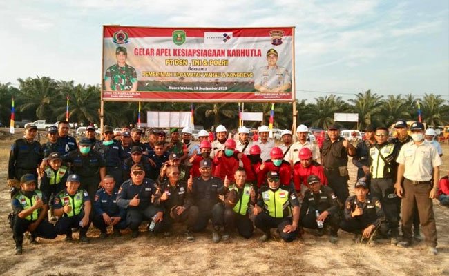 Perkebunan Kelapa Sawit DSN Group Kaltim Gelar Siaga Karhutla