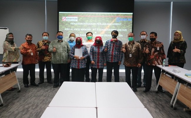 Koperasi Al faiz Peroleh Dana Peremajaan Sawit Dari BRI Rp 150 Milyar