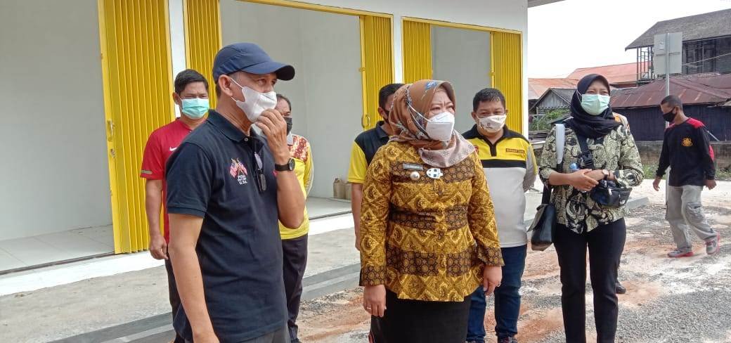 Pedagang Pasar Lahan Hibah Korindo Mulai Berjualan